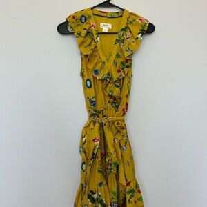 Maeve Yellow Floral Midi Dress